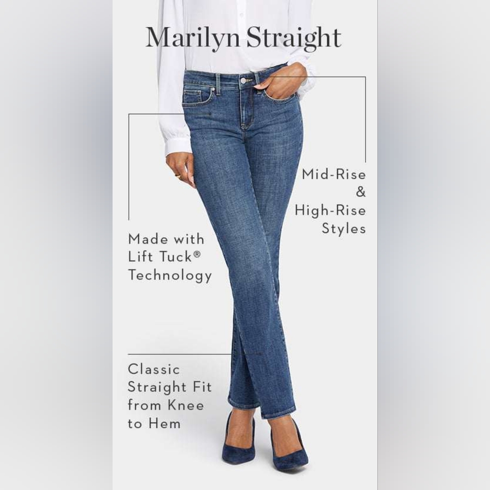 NYDJ Marilyn Straight Jeans